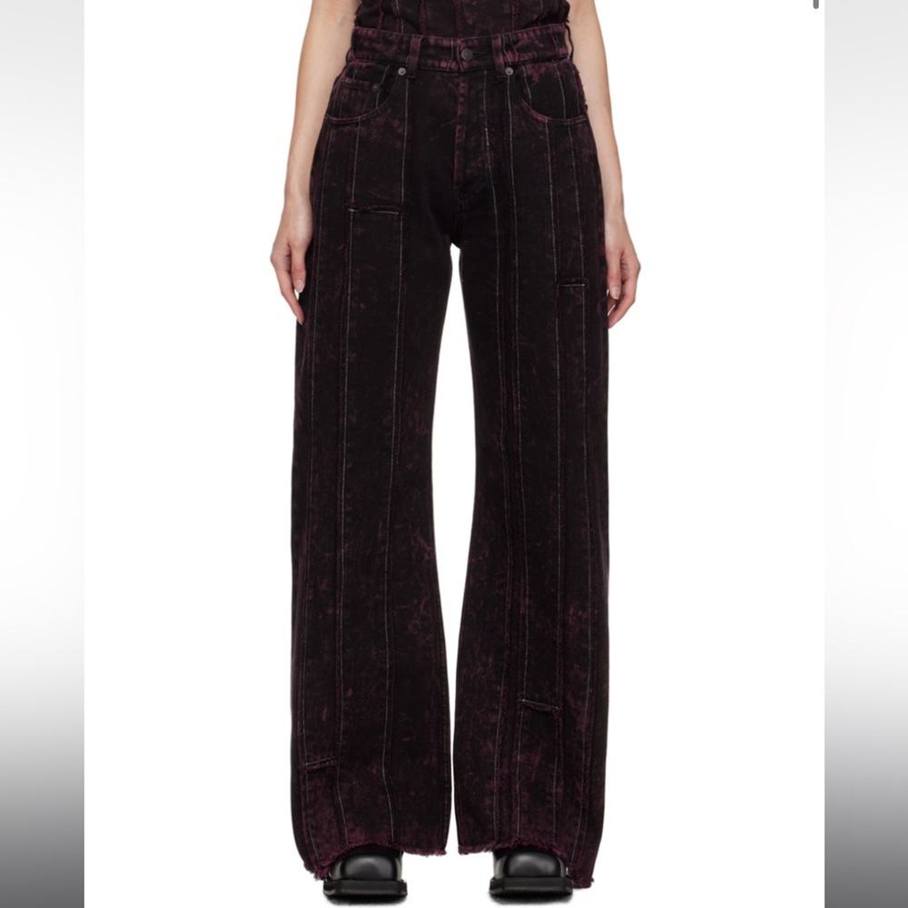 ACNE STUDIOS Burgundy Loose Fit Jeans